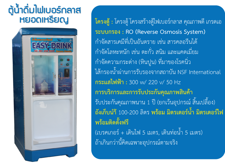 ตู้นำ้ ไฟเบอร์