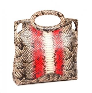 Brown Handbag Red Stripe