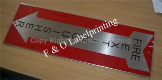 Stainless Label Base Etching Hairline