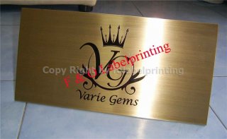 Hairline Brass Label Etching