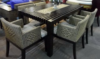 Dining Rattan Bord  Set