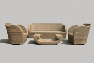 SOFA Artificial Rattan Set ANSO04