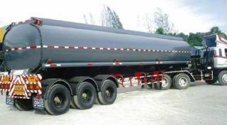 Fuel Truck Sandblasting