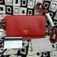 Prada Wallet On Chain Red