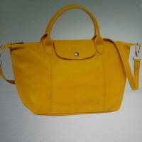 กระเป๋าลองชอง เลอ พลิอาช ใบเล็กสีเหลือง