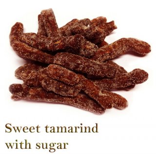 Sweet tamarind with sugar