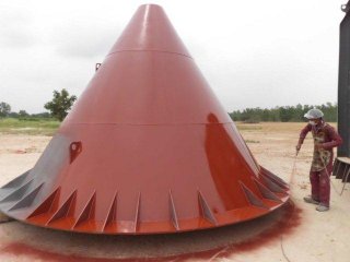 Coal Storage Silos Sandblasting