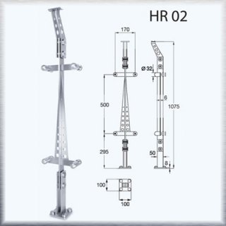 ราวบันได HR02