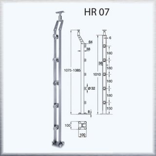 ราวบันได HR07