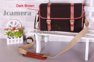 กระเป๋ากล้อง Vintage DSLR Camera bag สี Dark Brown Size L