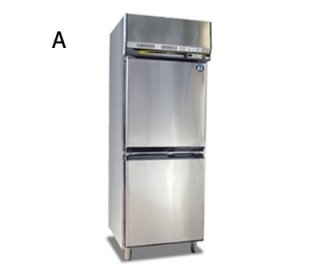 Freezer stainless steel 2 door freezer