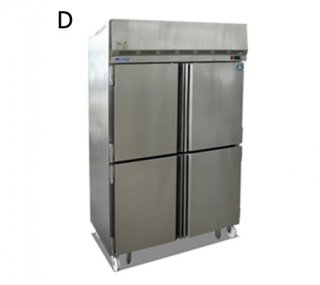 Freezer stainless steel 4 door frozen