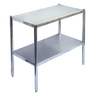 Stainless steel shelves