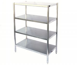 Stainless steel shelves 4 floors