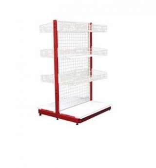 ชั้นวางสินค้า 2 หน้า Rhino Shelves รุ่น Rn 90-2 แบบตระกร้า 120