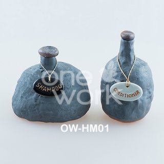 Handmade Ceramic Shampoo Bottle