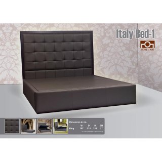 เตียงนอนโซฟาหนังแท้ ITALY BED I