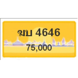 ทะเบียนรถสวยเลขสลับ เลข 4646