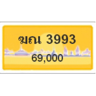 ทะเบียนรถสวยเลขหาบ เลข 3993