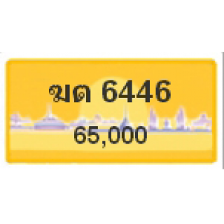 ทะเบียนรถสวยเลขหาบ เลข 6446