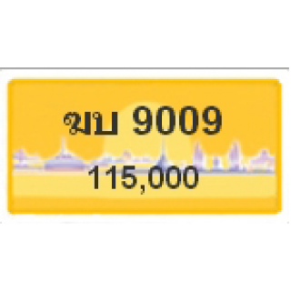 ทะเบียนรถสวยเลขหาบ เลข 9009