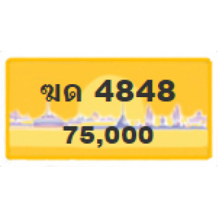 ทะเบียนรถสวยเลขสลับ เลข 4848