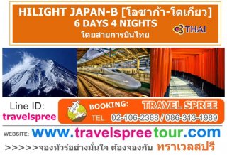 ทัวร์ญี่ปุ่น HILIGHT JAPAN-B (โอซาก้า-โตเกียว) 6 วัน 4 คืน