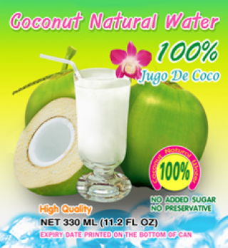 Coconut Natural Water 100% without pulp 330ml