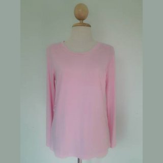 เสื้อให้นมแขนยาว สีชมพู