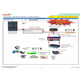 ชุดโซล่าเซลล์ รุ่น ความสุขครัวเรือน 1
