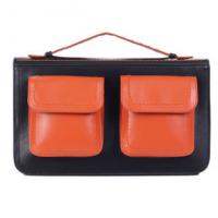 กระเป๋าแฟชั่นสีส้ม-ดำ แบรนด์ DAIDAI