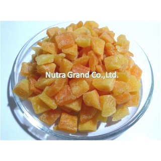 Dehydrated cantaloupe dice 8-10mm.( low sugar) Item no: SXCA8D1