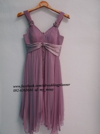 ชุดราตรี Cocktail Dresses สีม่วง