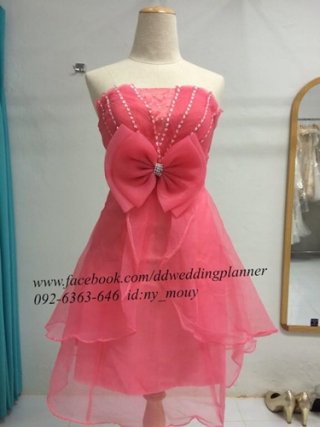 ชุดราตรี Cocktail Dresses สีชมพู