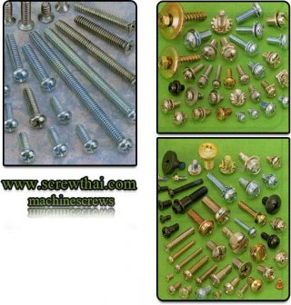 สกรูหัวกลมผ่า (Machinescrews)