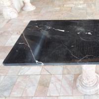 โต๊ะหินอ่อนสี่เหลี่ยม ขนาด 60x120x70 ซม. สีดำ