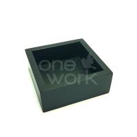 ถาดไม้สีดำจตุรัสเล็ก (รหัส WT006)
