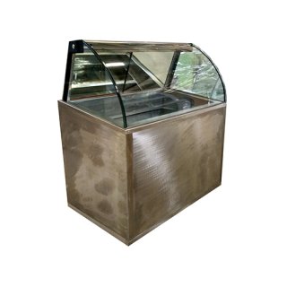 Curved Glass Ice Cream Freezer