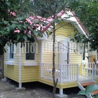 บ้านน็อคดาวน์ หลังคาทรงจั่ว ขนาด 3x5 เมตร 