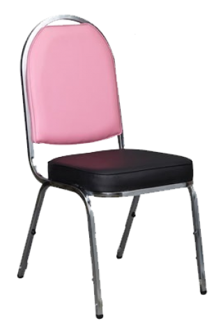 เก้าอี้หัวโค้งJ 55 เหล็กเหลี่ยมทั้งตัว 