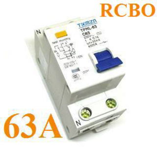 เบรกเกอร์ RCBO 63A