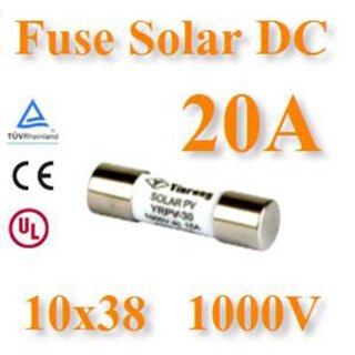 ฟิวส์DC 20A 1000V ขนาด 10x38