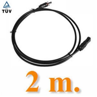 สายไฟโซล่าเซลล์ สำเร็จรูป 4.0 mm2 2เมตร