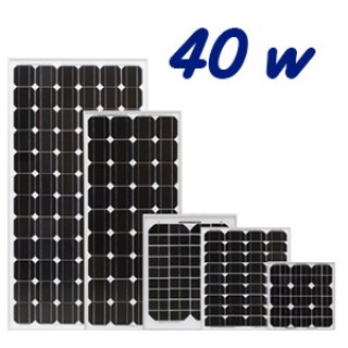 แผงโซล่าเซลล์ Monocrystalline Module 40w