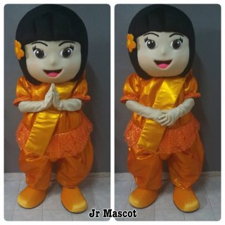 มาสคอตเด็กหญิงชุดไทย