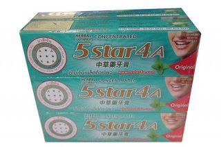 5ดาว4A ยาสีฟัน แบบหลอด 100 กรัม 6 หลอด