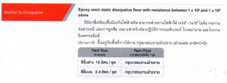 Nitoflor SL Dissipative อีพ็อกซี่เคลือบพื้นป้องกัน