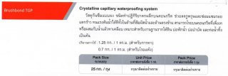 Crystalline capillary waterproofing system