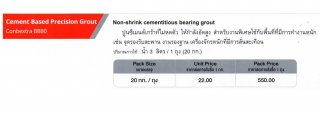 Cement Based Precision Grout ปูนซีเมนต์เกร้าท์