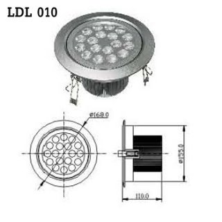 ไฟดาวน์ไลท์ AC 100-230V 50/60Hz (LDL 010)